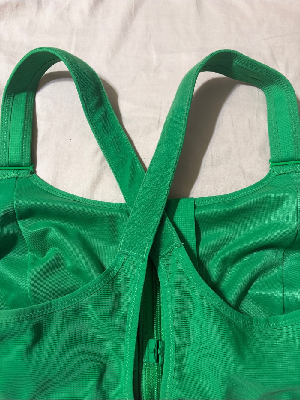 SHEFIT Ultimate Sports Bra Kelly Green High Impact Front Zip NWOT Size 5Luxe - Picture 10 of 11